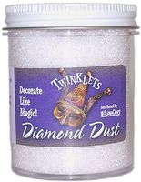 FloraCraft Diamond Dust Glitter 6 Ounce Clear Glass