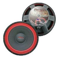 Mr. Dj PA218 Subwoofer, Black/Red