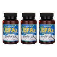 Swanson 100% Pure Omega-3-6 & -9 700 Milligrams 30 Capsules (3 Pack)