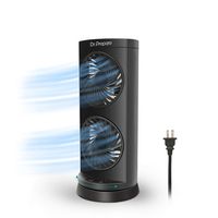 Dr. Prepare Tower Fan Oscillating Fan, Portable Desk Fan with 3-Speed Options, Dual Air Circulation, 110° Oscillation, 3 Timers, Personal Quiet Table Fan for Home Office Desktop Bedroom