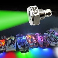 Tidal Wake Green IP68 Underwater 1/2in Standard Boat Drain Plug LED Light/Green Fish Attractor Light / 3 Yr/50,000hr Warranty, 316 Stainless Steel, 12-30v/27w,1800 Lumen w/Storage Bag