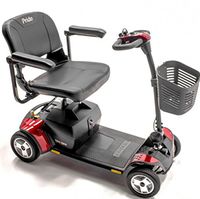 Pride Mobility - Go-Go Elite Traveller Plus - Lightweight Travel Scooter - 4-Wheel - Red