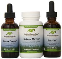 Native Remedies Natural Moves, EcoSlim and Detox Drops UltraPack