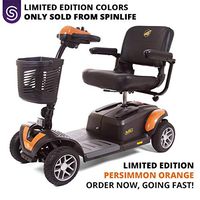 BUZZAROUND EX 4-Wheel Heavy Duty Long Range Travel Scooter Orange, 20-Inch Seat