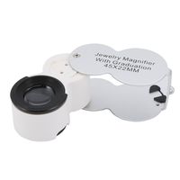 uxcell 45X LED Currency Detecting and Jewelry Appraisal Magnifier with Graduation