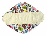 12 Inch Heavy Flow Bamboo Mama Cloth/ Menstrual Pads/ Reusable Sanitary Pads (Birds)