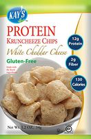 Kay's Naturals Protein Kruncheeze, White Cheddar Cheese, Gluten-Free, Low Fat, Diabetes Friendly, All Natural Flavorings, 1.2 Ounce (Pack of 6)