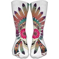 PIE Socks Unisex Calavera Tattoo Skull Men's Sports Athletic Compression Football Winter Warm Funny Cute Novelty Cotton Calf Socks For Mens&Womens