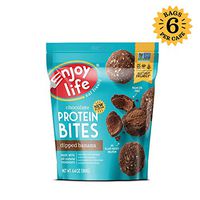 Enjoy Life Protein Bites, Soy-free, Nut-free, Gluten-free, Dairy-free, Non-GMO, Vegan, Dipped Banana, 6 Count