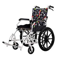 Chunse Self Propelled Wheelchair, Foldable Wheelchair Lightweight Mobility Device for Elderly