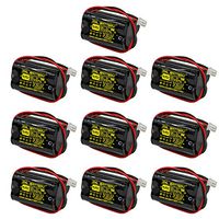 XML Battery (10 Pack) BL93NC487 4.8v 700mAh Ni-CD Rechargeable Battery Pack Replacement for Exit Sign Emergency Light