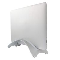 kilofly Arc Universal Adjustable Silver Aluminum Vertical Laptop Desk Stand