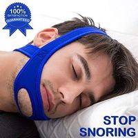 Snoring Chin Strap – Most Effective Snoring Solution and Anti Snoring Devices（Blue）