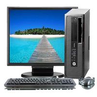 HP ProDesk G1 Small Form Desktop Computer Tower PC (Intel Core i3-4130, 8GB RAM, 500GB HDD, WiFi, Keyboard Mouse) 17in LCD Monitor Windows 10 (Renewed)