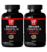 Tongkat ali Extract 200 to 1 Powder - EURYCOMA LONGIFOLIA - Sexual Wellness for Men (2 Bottles - 120 Capsules)