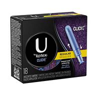 U by Kotex Click Unscented Tampons Regular 18 ct (Pack of 8)