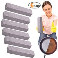 Pumice Stone Cleaning - 6 Pack Pumice Stone for Toilet Cleaning Powerhouse Pumice Sticks Stone Grill Cleaner for Removing Toilet Bowl Ring, Bath, Household, Kitchen, Pool