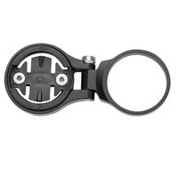 SolUptanisu Bicycle Computer Mount Aluminium Alloy Bike Handlebar Extension Mount Adjustable Cycling Odometer Extender Holder for Garmin/Bryton(Black-for Garmin)