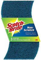 Scotch-Brite Non-Scratch Scour Pads 3 ea (Pack of 12)