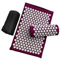 neversaynever Massage Mat Pillow Acupressure Mat Acupressure Pillow Set Chronic Back and Neck Pain Relief Full Body Massager for Sciatica,Trigger Point Therapy, Stress Relief and Muscle Relaxation