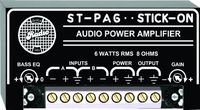 RDL ST PA6 Audio Power Amplifier 6 Watts RMS with Balanced Audio Inputs Loudness Equalization - Power Supply Included