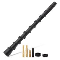 ZVEII 7-inch Black Screw Thread Antenna for Nissan Murano Tiida Qashqai Micra Navara Almera Rubber X-Trail Pathfinder Versa Rogue