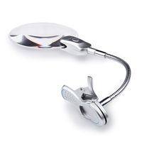 MLMHLMR Desktop Magnifying Glass with Lamp Large Mirror Magnifying Glass Magnifier