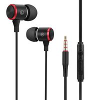 Wanga Original 3.5MM Metal in-Ear Wired Earphones HiFi Stereo Bass Earbuds Headphones with Microphone for Phone Computer Headset E3