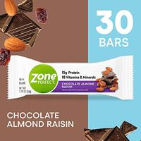 	ZonePerfect Nutrition Snack Bars, Chocolate Almond Raisin. 1.76 oz, (30 Count)