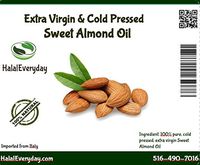 Sweet Almond Oil - 100% Pure and Cold Pressed, Extra Virgin and Moisturizing Oil, 8 Oz
