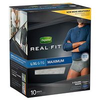 Depend Real Fit Maximum Absorbency Briefs For Men, Large/X-Large 10 ea