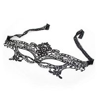 Yufengs Sexy Lace Blindfold/Mask for Costume Party Halloween or Christmas Gift, Black