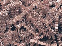 Cocoa Crinkle Cut Paper Shred 10 lb Box ~ Spring-fill Shred - WRAPS-ZF10CC
