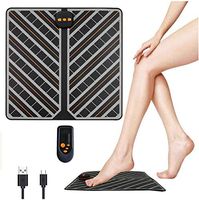 Ben Belle EMS Foot Stimulator Massager, Full Automatic Massage Foot Circulation Massager Body Machine for Men Women,USB Rechargeable 15 Intensity Levels Foot ABS Stimulator