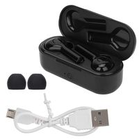 Sanpyl Bluetooth Translation Earphone, Portable Wireless Binaural in-Ear Headset, 33 Languages Real-time Translation, with Charging Base Box(Black)