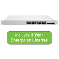 Cisco Meraki Cloud Managed MS225 Series 24 Port PoE Gigabit Switch - 24x 1GbE Ports - Includes 3 Years Enterprise License