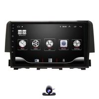 Android 9.0 Car Radio Stereo for Honda Civic 2015 2016 2017 with 9 Inch Touch Screen Bluetooth GPS Navigation Head Unit Steering Wheel Control + Backup Camera