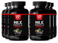 Vitamins for Immune System - Milk Thistle Extract - Metabolism Booster for Weight Loss - 6 Bottle 360 Capsules