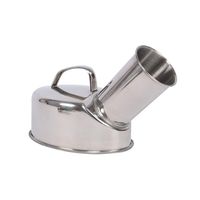 JFDKDH Stainless Steel Portable Urinal, Portable Toilet Urinal Stainless Steel Thick Home Hospital Chamber Pot Male Bed Old Urinary Household Bedpan Urinal Basin