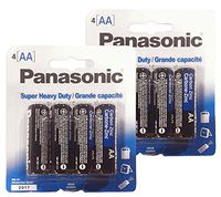 ToolUSA Panasonic Heavy Duty AA Batteries: BPN-AA-4PK-Z03 : (Pack of 2 Packages)