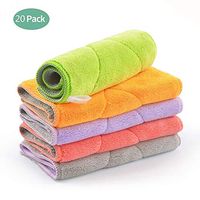 SXYD Dish Cloths Microfiber 20 Pieces Ultra Absorbent No Odor Kitchen Cleaning Cloths Eco Friendly Reusable 12 Inch Long Dish Towels