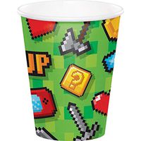 Creative Converting 336038 Video Game Party Cup, 9oz, Multicolor