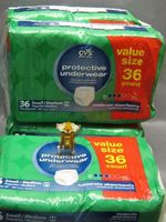 Adult Underwear Pull-On Diaper Moderate Absorbency Size Sm/Med 144 Count