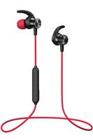 Bluetooth Headphones, COOSII Wireless Sport Earbuds Sweatproof In Ear Earphones with Mic Magnetic for Running Workout Gym iOS Android Cell Phones(Black Red)