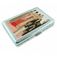 Perfection In Style Metal Silver Cigarette Case Vintage Art Deco Design 003