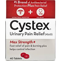 Cystex Plus Urinary Pain Relief Tablets 40 ea (Packs of 4)
