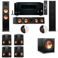Dolby Atmos 7.1.2 Klipsch RP-280F Tower Speakers R115SW with Onkyo TX-RZ3100