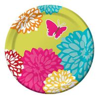 Butterflies 7-inch Paper Plates 8 Per Pack