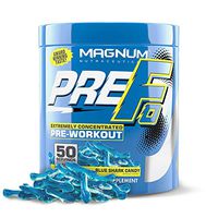 Magnum Nutraceuticals PRE FO Workout Powder (50 Servings) Blue Shark