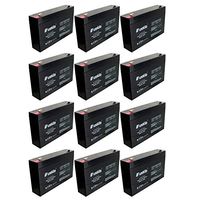 12PC 6V 7Ah SLA Battery Rechargeable SLA Replace UB670, D5734, PS670 Fast USA Ship